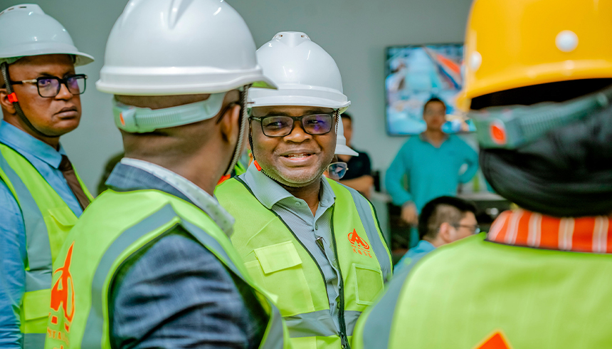 Minister of Investment of Tanzania Visit Twyford Tanzania Glass