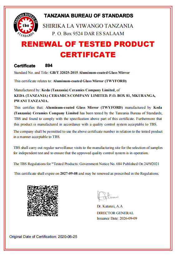 TBS Licence for Mirror